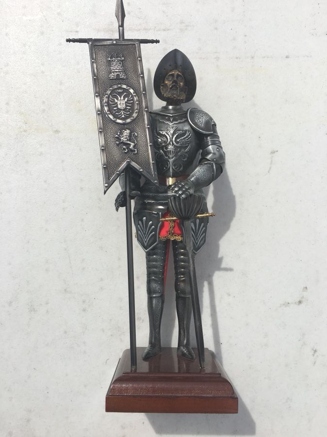 12” Spanish Conquistador Metal Armor Excellent Condition