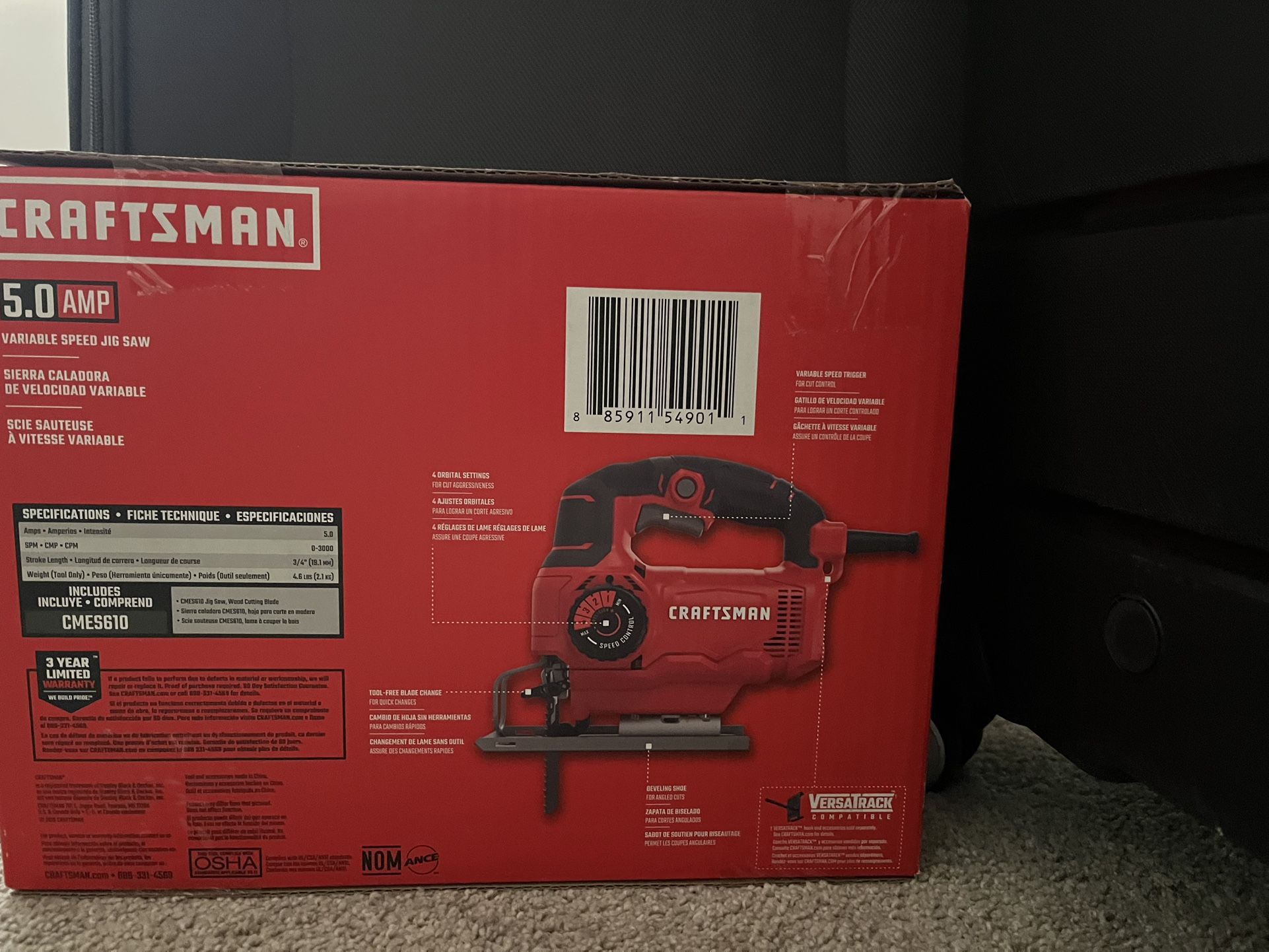 Brand New Craftsman Jig Saw CMES610