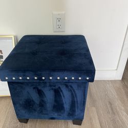Chair And Ottoman Blue 