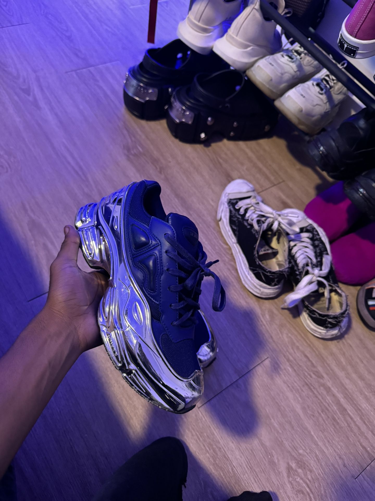adidas Ozweego Raf Simons Unity Ink Silver Metallic