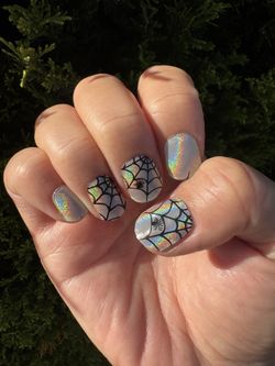 Semi Cured Gel Nail Stickers (20 Pcs) Holographic