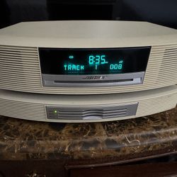 Bose Wave Music System AWRCC2 w/ 3-Disc Multi-CD Changer Remote Tested Working