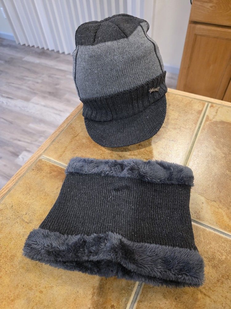 Warm Winter Men Hat Thick Knit Beanie Cap Fleece Lined Skull Ski Cap Newsboy Cap