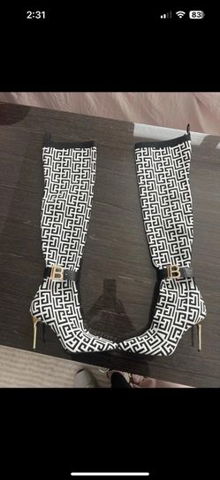 Balmain Amazone Thigh High Boots