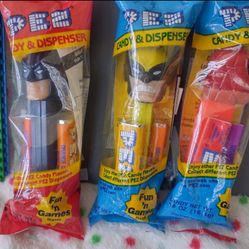 1997 Pez Superhero Dispenser Lot