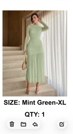 Sage green dress
