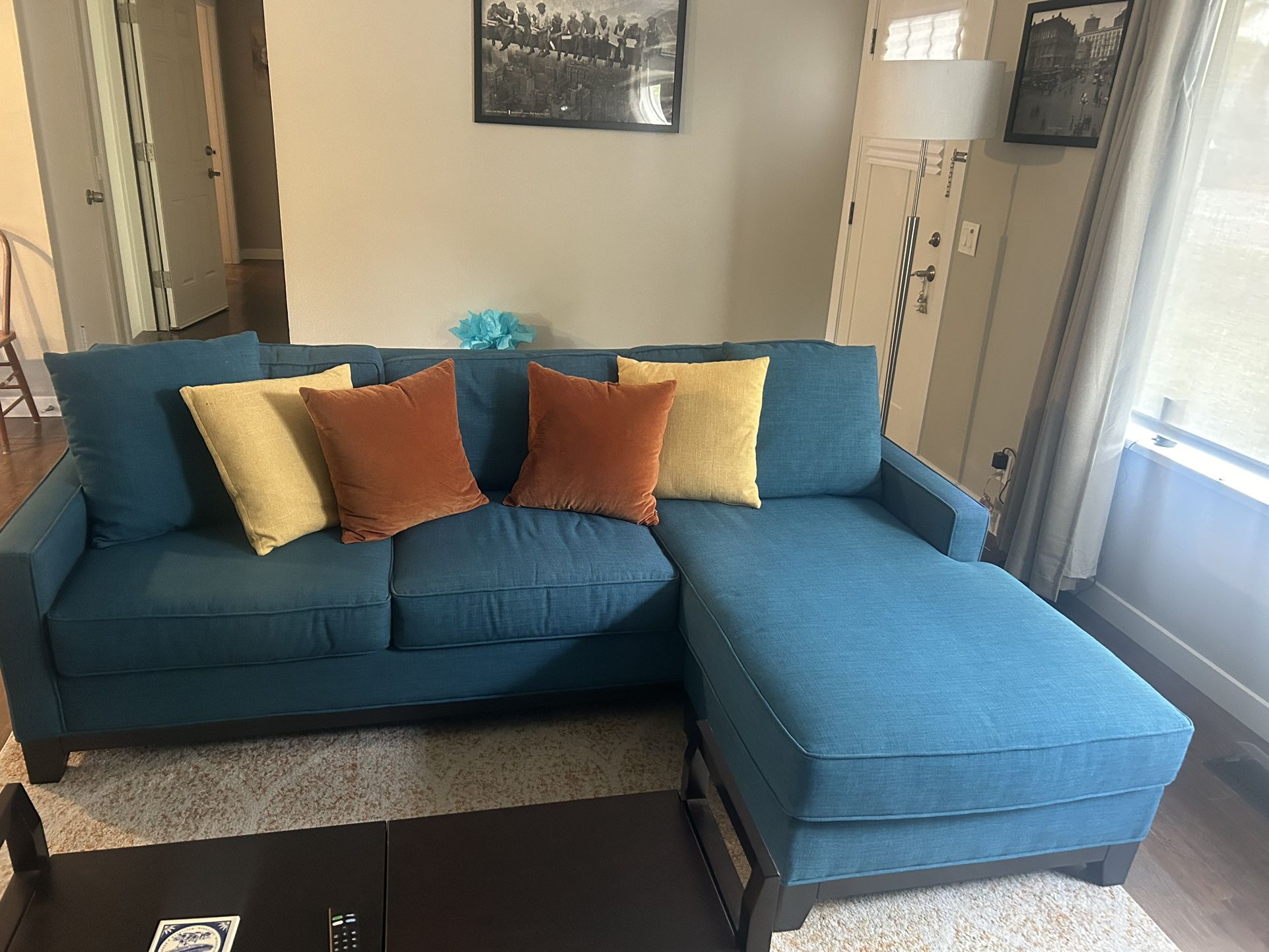 Blue Sectional Couch 