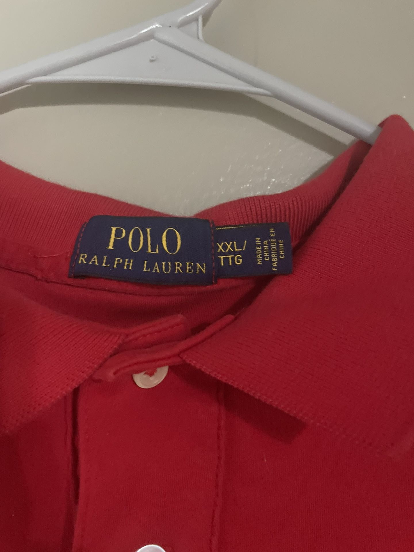 Red polo Ralph Lauren Sz 2x Short Sleeve