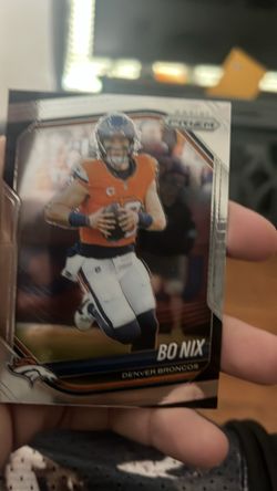 Bo nix Denver broncos football card