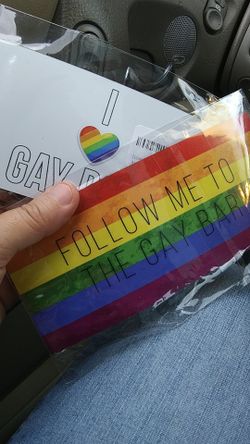 NEW LGBTQ RAINBOW CAR MAGNETS 3X7"