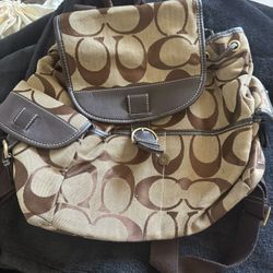 Coach Drawstring Backpack