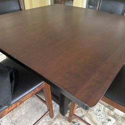 Cherry/brownish Dining Table With 4 Chairs  $48