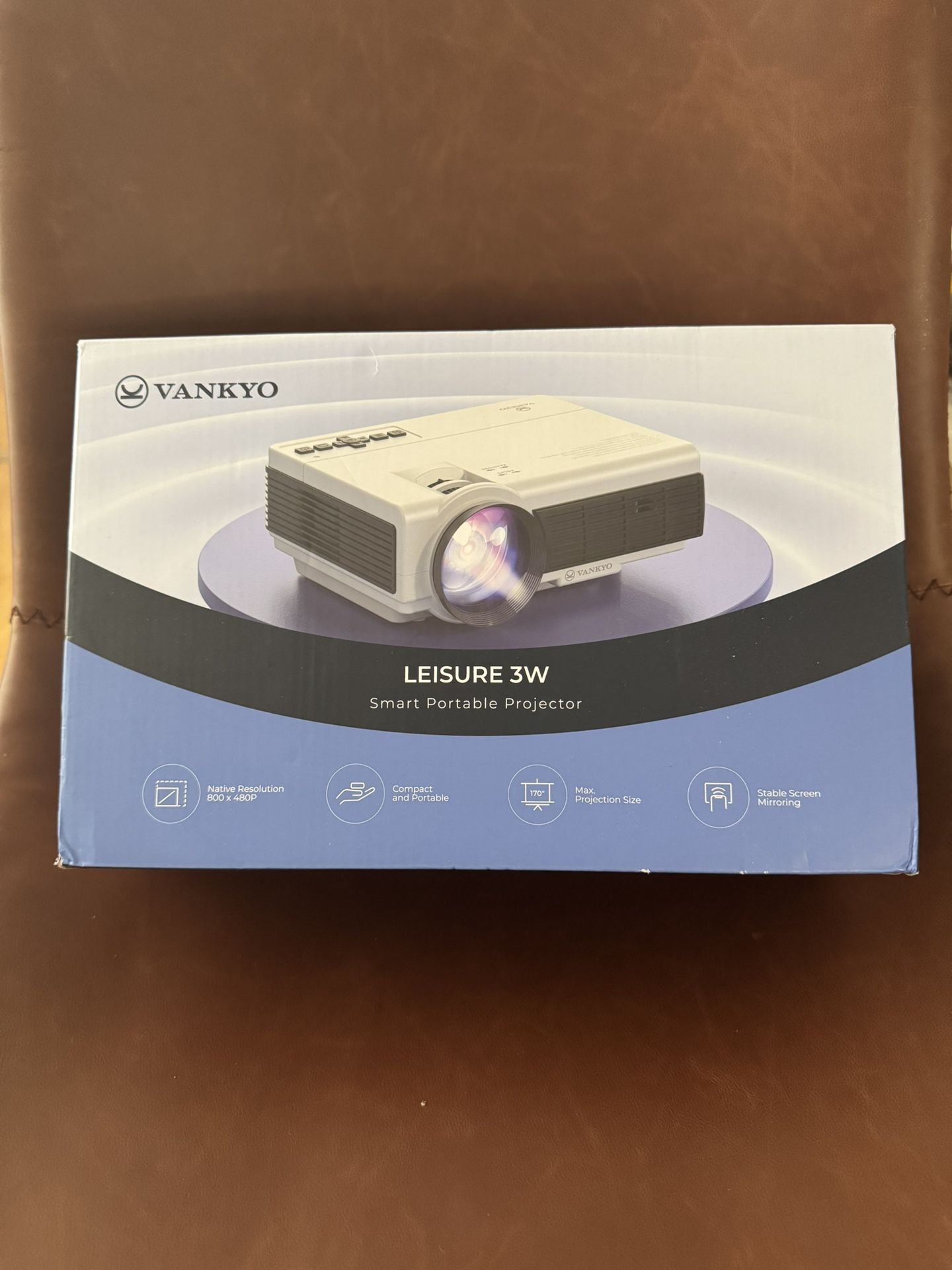 NEW opened box VANKYO Leisure 3W Smart Portable Projector 50$