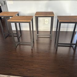 Counter Height Backless Bar Stools Set Of 4