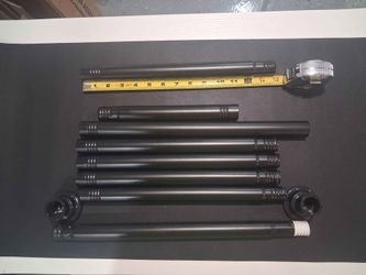 Widyana Black Curtain Rod Set