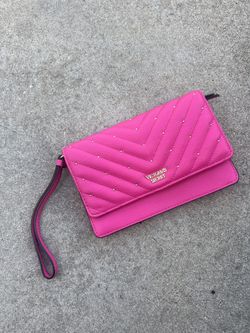 Victoria Secret Pink Studded Wristlet Wallet