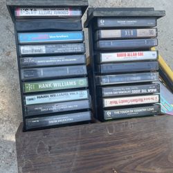 Lot Of Country And Rock Cassettes
