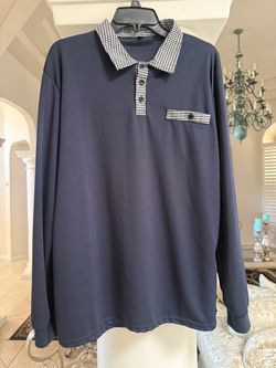 Beautiful navy blue blouse size XL only $10