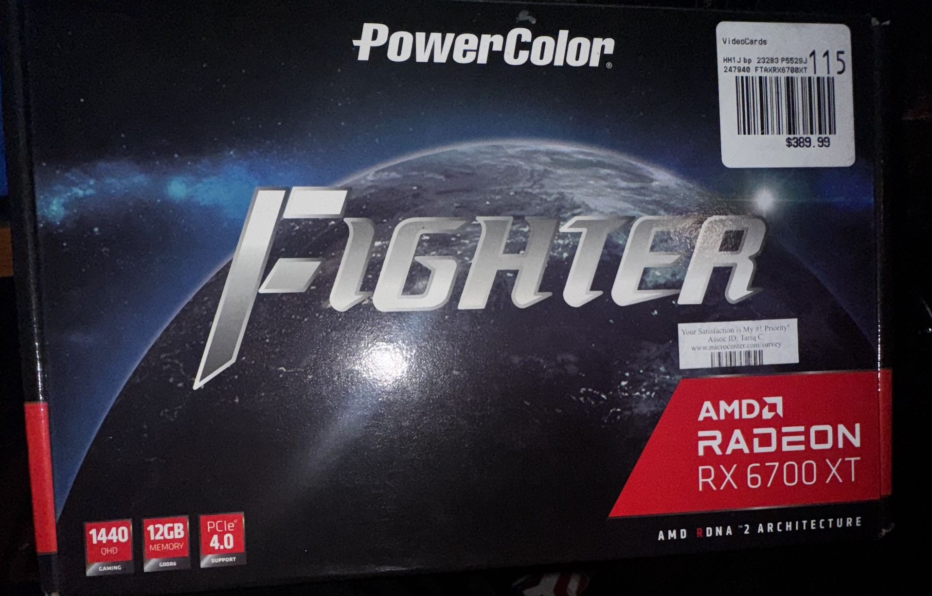 Graphics Card (Rx 6700xt 12gb)