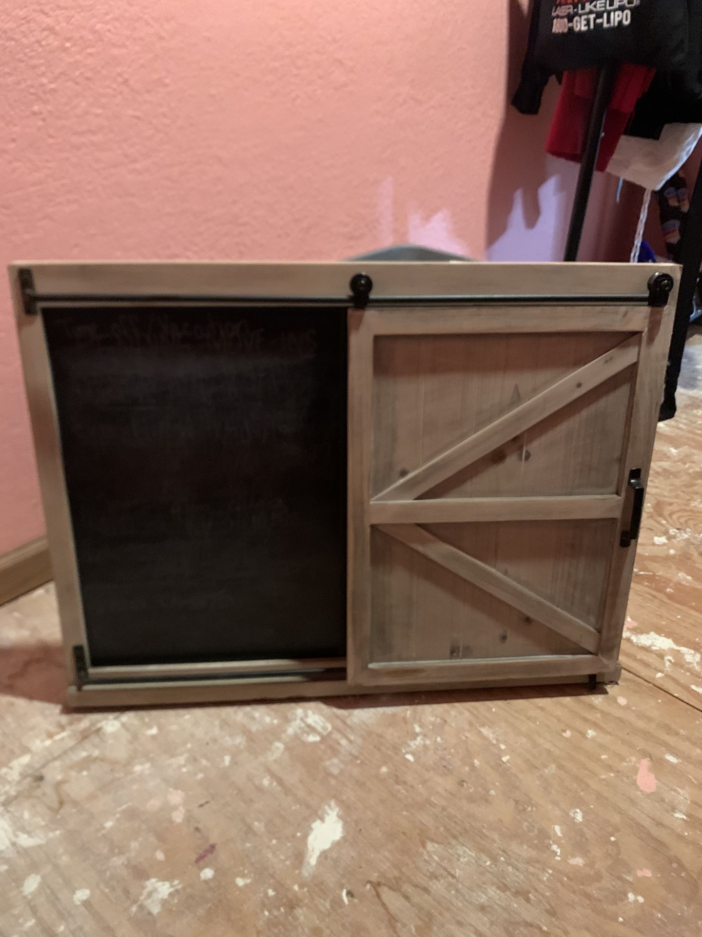 Board With Slide Door