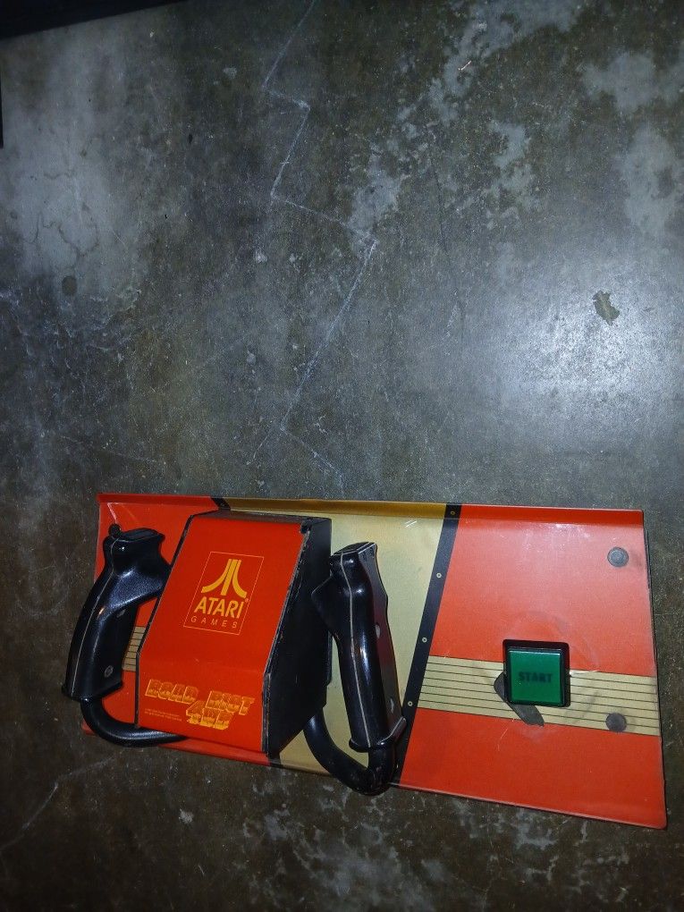 Steering Part of an Atari Road Riot Coin-Operated Arcade Game Machine