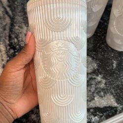 Starbucks Mermaid Pearl Shell tumbler Set