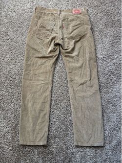 Levis's Corduroy Straight Leg Pants Womens Size 29x30