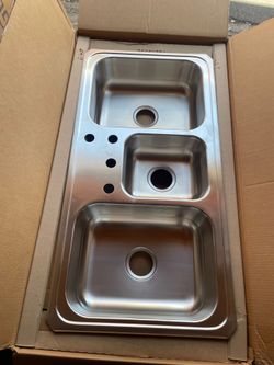 Elkay Celebrity Triple Bowl Drop-in Kitchen Sink CMR43220