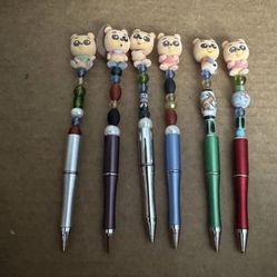 Handmade Beaded Winnie The Pooh Doorable Pens 