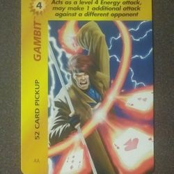 1995 Fleer Marvel Gambit 52 Card Pickup OverPower Card Game Vintage Comics Collectible AA