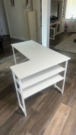 L shaped desk