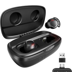 New Wireless Gaming Earbuds, 20ms Low Latency Earbuds, Compatible with Meta Quest 3/2, PS5/4, with 2.4Ghz Dongle & Bluetooth, Game Earbuds with Mic fo