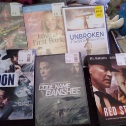 6 Brand New DvDs Assorted