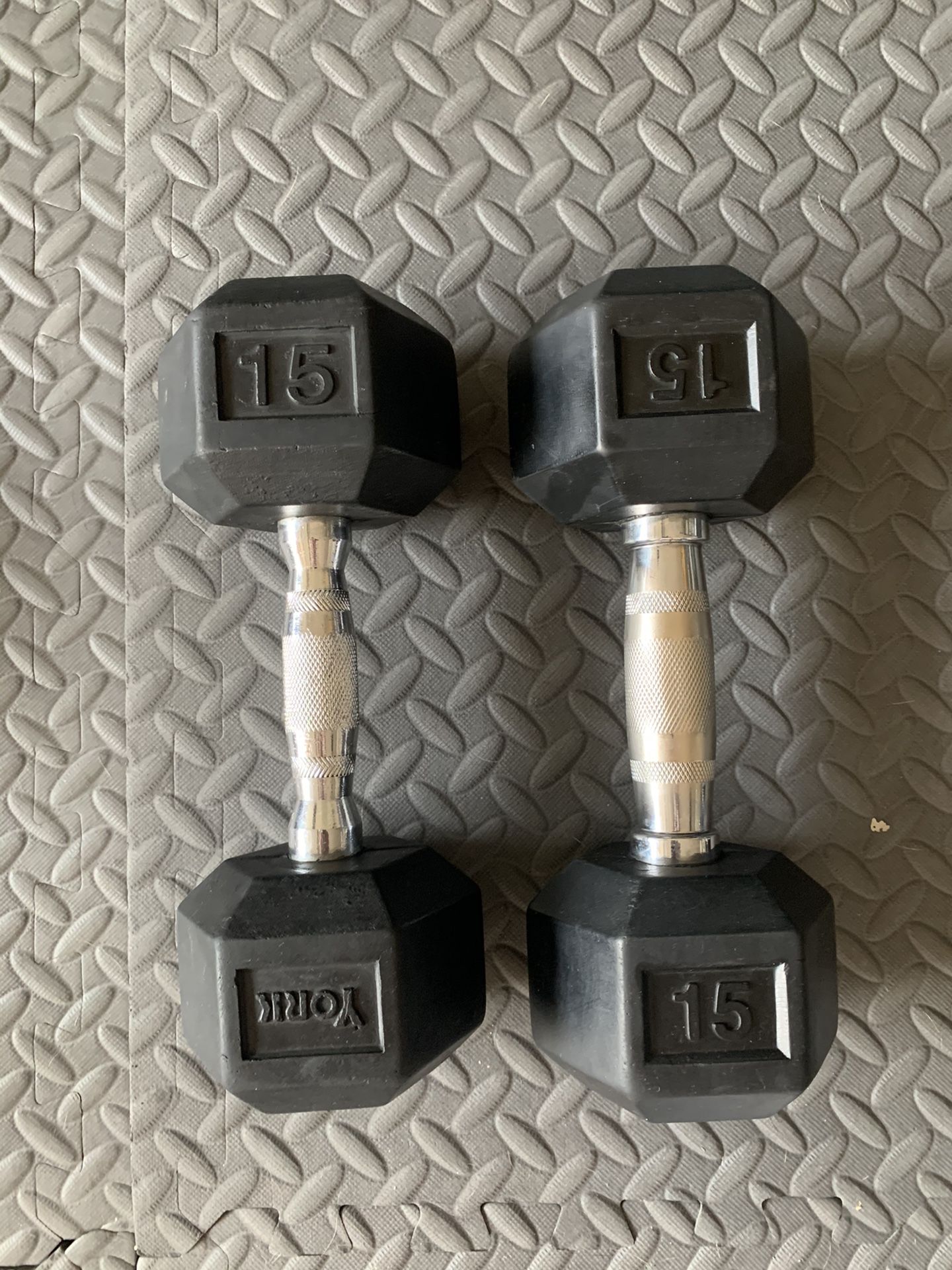 15 LB dumbbells