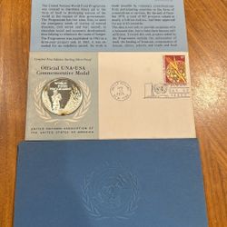 Silver Coin And First Day Issue Stamp Original Envelope 