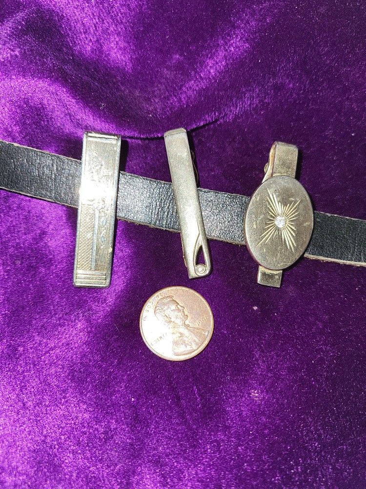 Tie Pins, 3 For 1 Price. Swank.