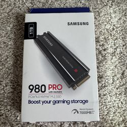 Brand new Samsung 980 Pro 1 TB with heat sink