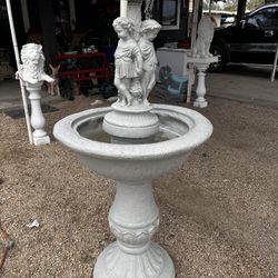 Fiberglass Water Fountain w/ Working Pump