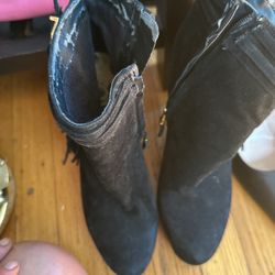 Black Suede (leather) Booties - Sam Edelman C