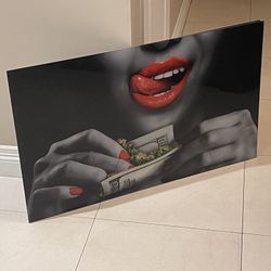 *glass Covered Red Lips Rolling $50