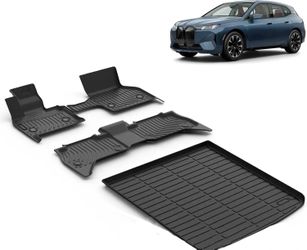 Used All Weather Car Floor Mats & Cargo Liner Set Fit for BMW iX 2022 2023 2024 2025