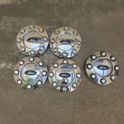 Ford Super Duty F-250 F-350 Full Size 8 Lug Factory Stock Center Caps Excellent Condition Parts