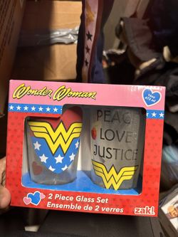 Wonder women Glass Set