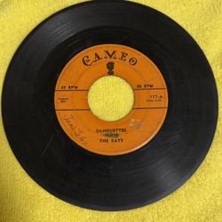  7-inch vinyl 45 RPM record by The Rays.  Songs: The record features the songs "Silhouettes" and "Daddy Cool".