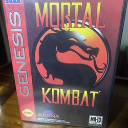 Mortal Kombat (Sega Genesis 1993) Complete in Box manual