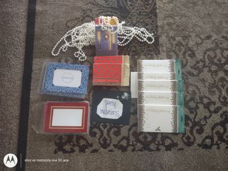 Christmas Holiday Party Invitations And Cardboard Picture Frames