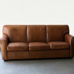 3 Seater Ethan Allen Leather Sofa 