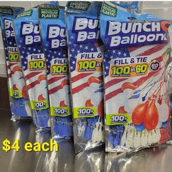 Bunch-O-Balloons $4/pack, 4 Packs For $15
