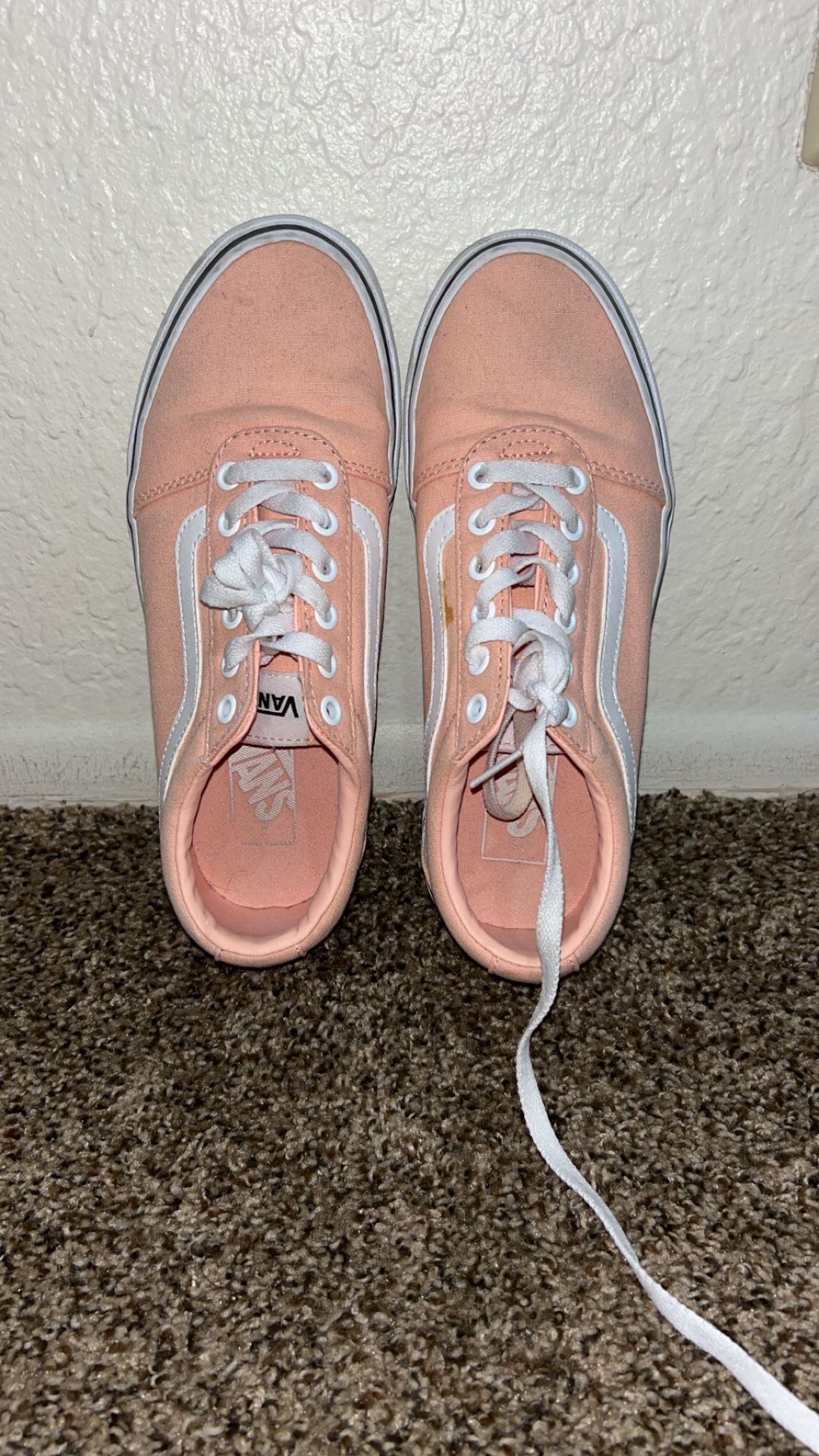 Pinkish/Orange Vans 