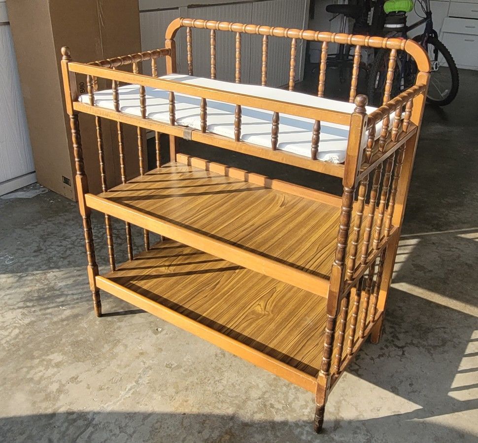 Wood Baby Changing Table